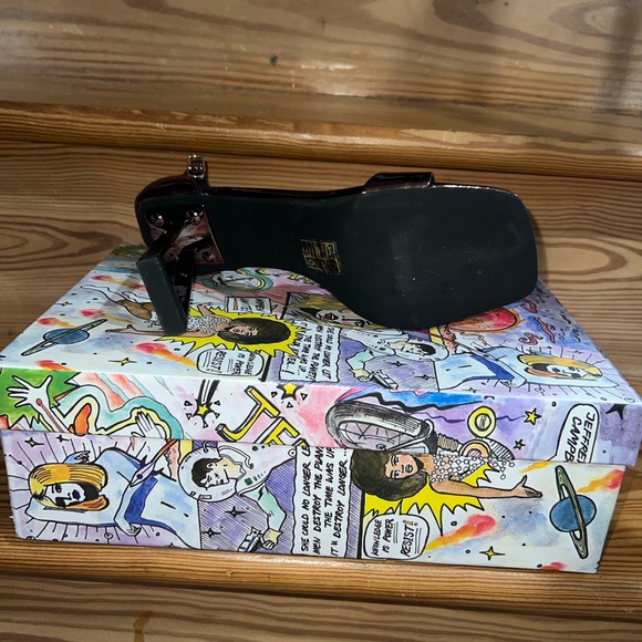 Jeffrey Campbell Metallic Brown Heels - Picture 2 of 4